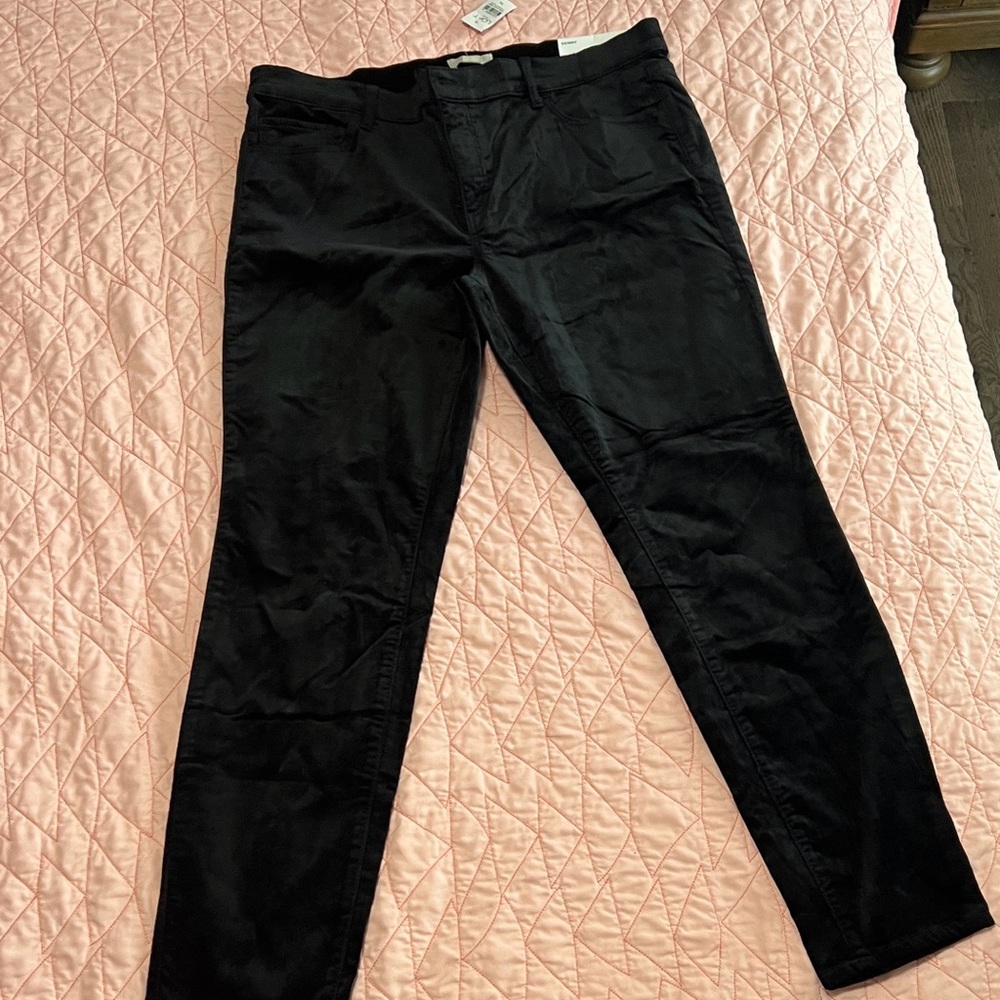 LOFT OUTLET Black Velvet Trousers - Picture 2 of 11